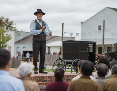 The settlement organizing its people and trades
